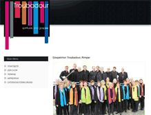 Tablet Screenshot of gospelchor-troubadour.de
